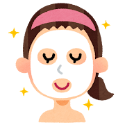 ツヤ肌女性